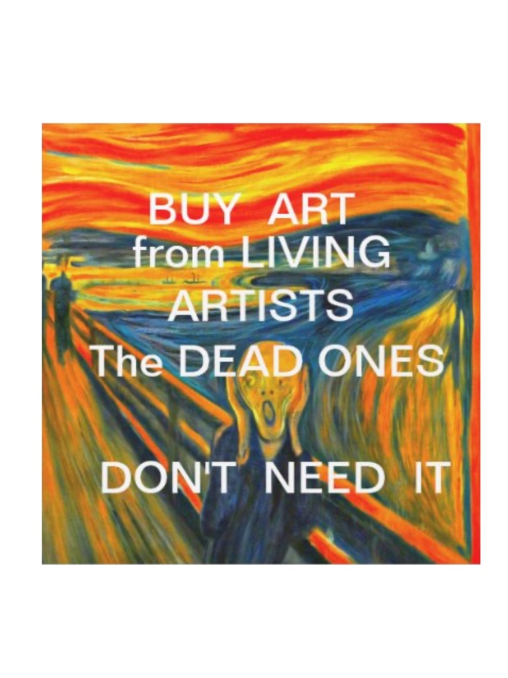 The Scream - Buy Art from Living Artists Card & Envelope